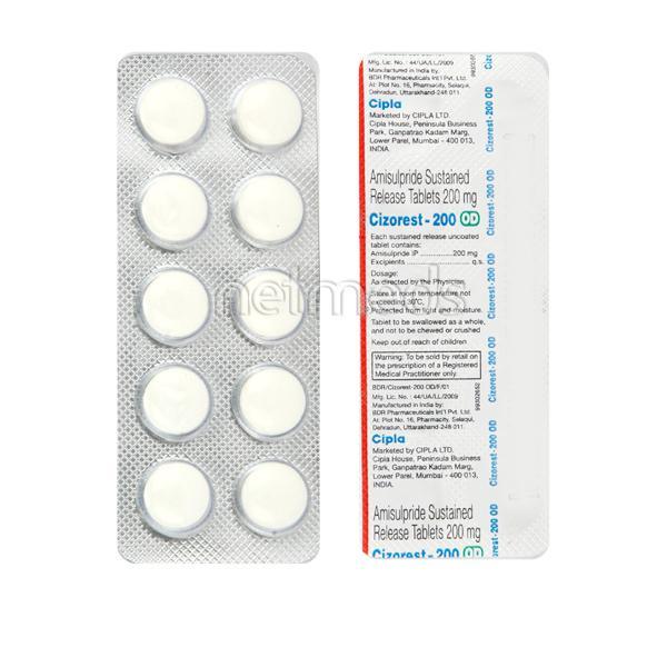 Cizorest OD 200mg Tablet 10'S
