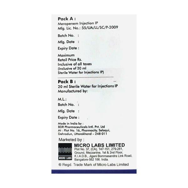 MICROPENEM 1gm Injection 1's