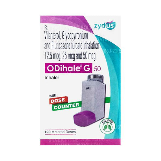 ODIHALE G 50 WITH DOSE COUNTER Inhaler 120md