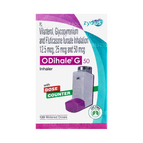 ODIHALE G 50 WITH DOSE COUNTER Inhaler 120md