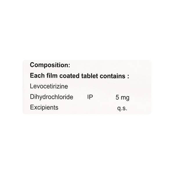 Lecet 5mg Tablet 10'S