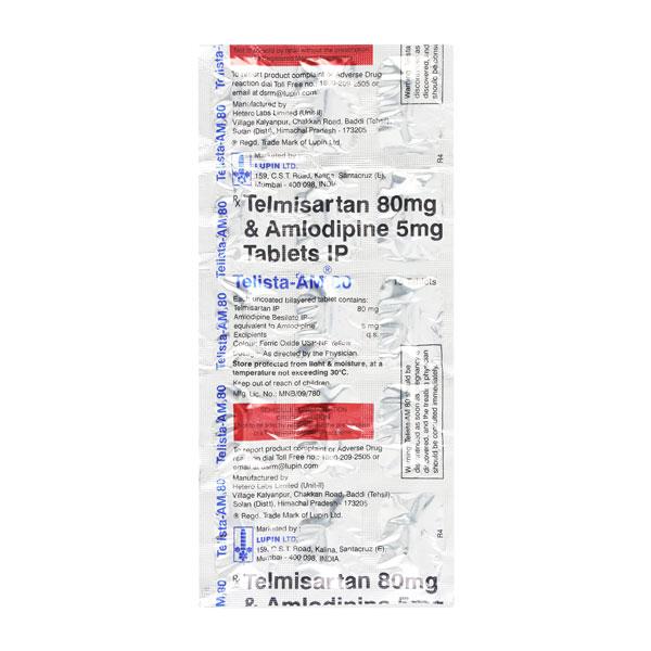 TELISTA AM 80mg Tablet 15's