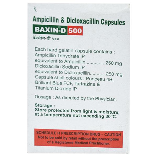 BAXIN D 500mg Capsule 10's
