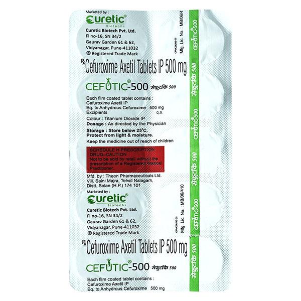 CEFUTIC 500 Tablet 10's
