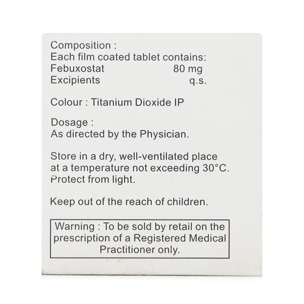 FEBURIC 80mg Tablet 15's