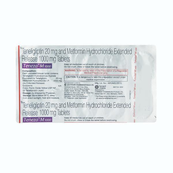 Teneza M 1000mg Tablet 10'S