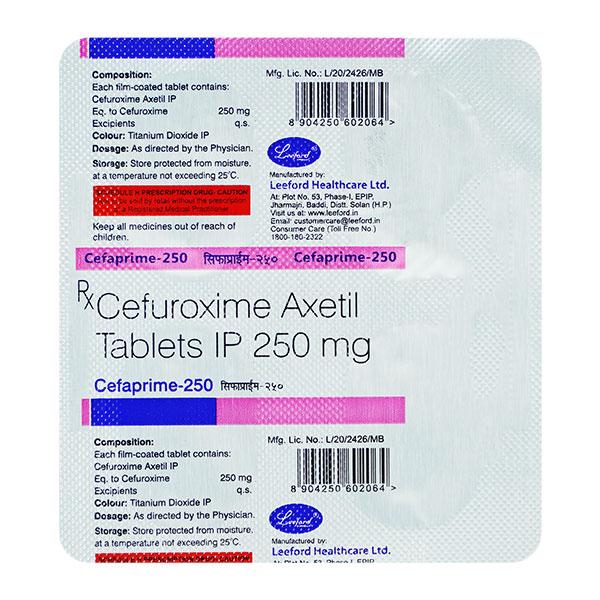 CEFAPRIME 250 Tablet 4's