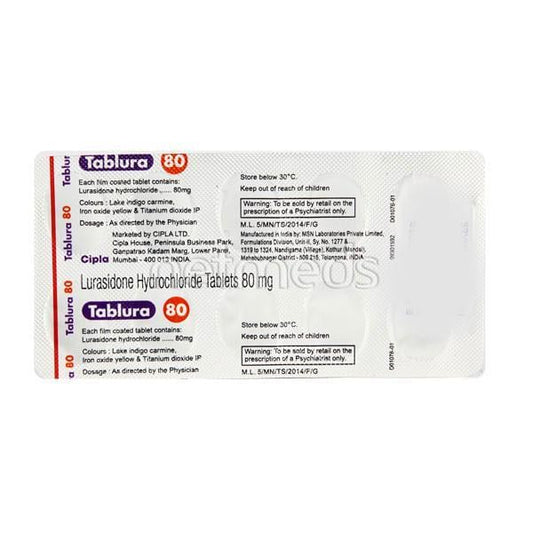 Tablura 80mg Tablet 10'S - Global Surgicals