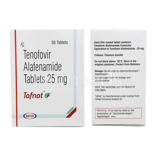 Tafnat 25mg Tablet 30'S - Global Surgicals