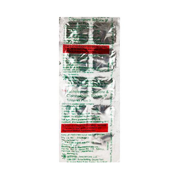Taloprex Plus 5mg Tablet 10'S - Global Surgicals