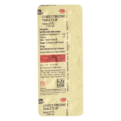 Tancet L 5mg Tablet 10'S - Global Surgicals