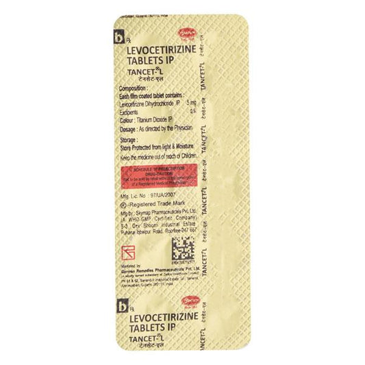 Tancet L 5mg Tablet 10'S - Global Surgicals