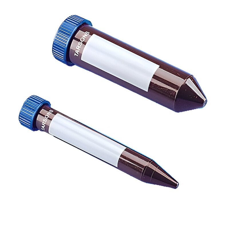 Tarsons Spinwin Amber Conical Bottom Capacity 15ml Centrifuge tube - Global Surgicals