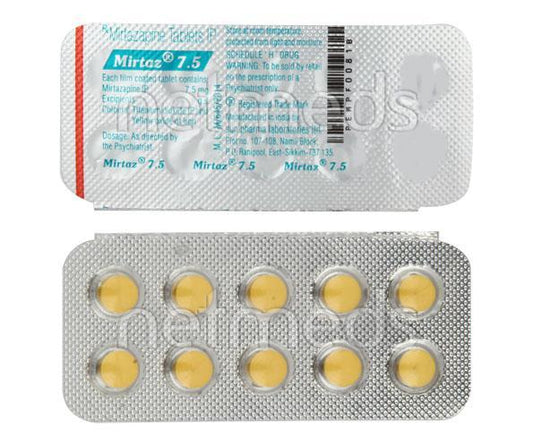 Mirtaz 7.5mg Tablet 10'S