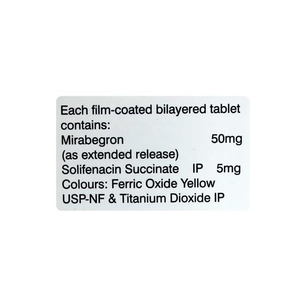 MIRBEG S 50 Tablet 10's