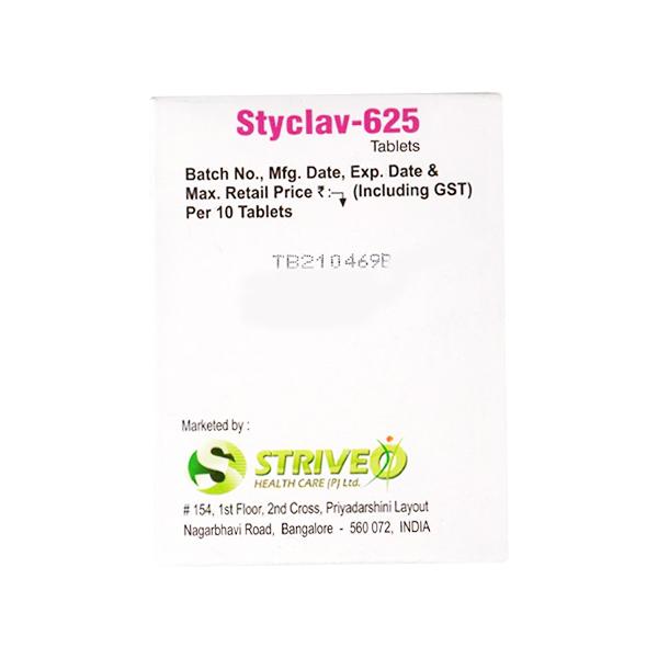 STYCLAV 625 Tablet 10's