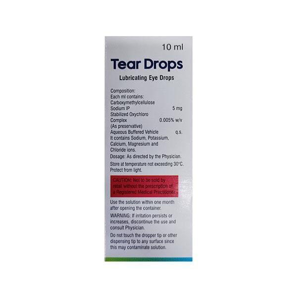 TEAR DROPS LUBRICATING Eye Drops 10ml - Global Surgicals