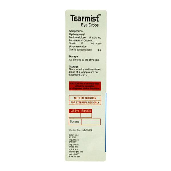 TEARMIST Eye Drops 10ml - Global Surgicals