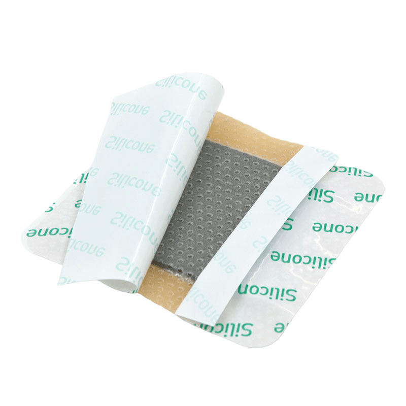 TecHeal Sterisil Silicon Gentle Border Antimicrobal Silver Dressing - Global Surgicals