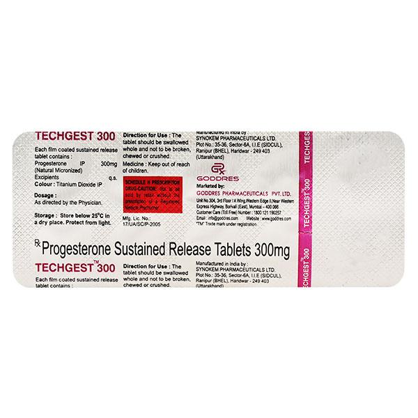 TECHGEST 300mg Tablet 10's - Global Surgicals