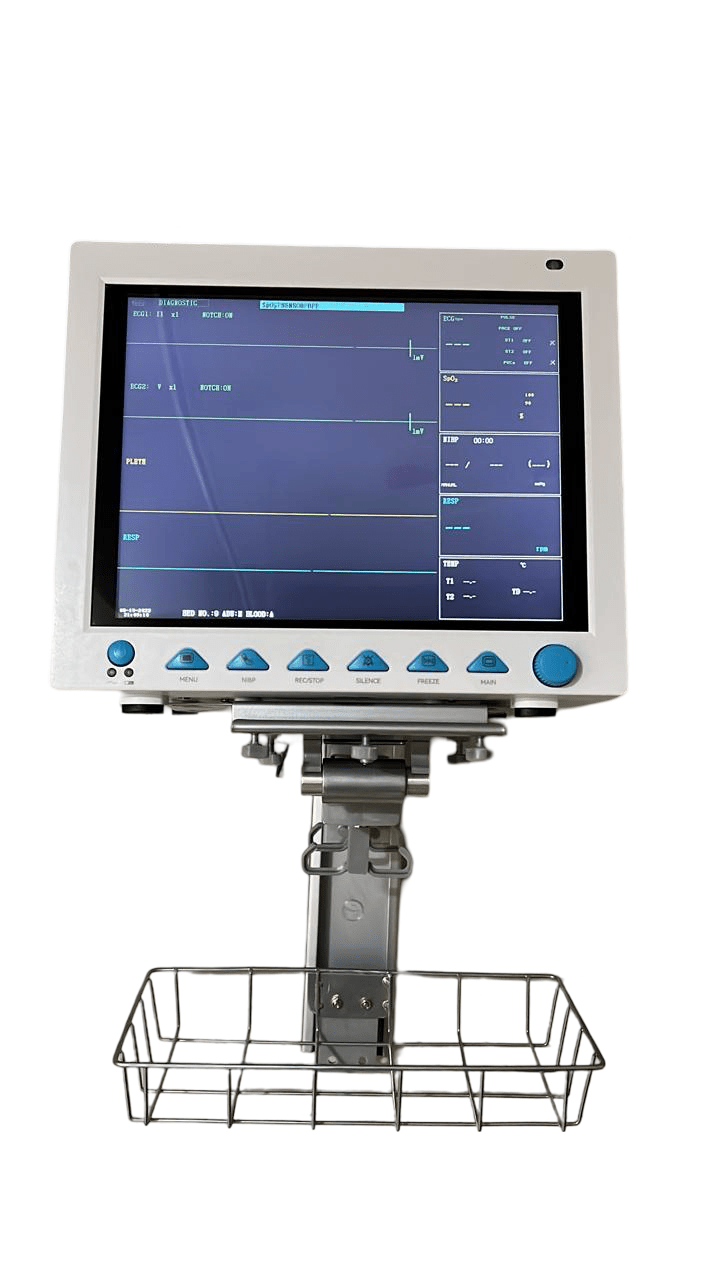 Technocare Moveble Stand with Small Basket - Global Surgicals