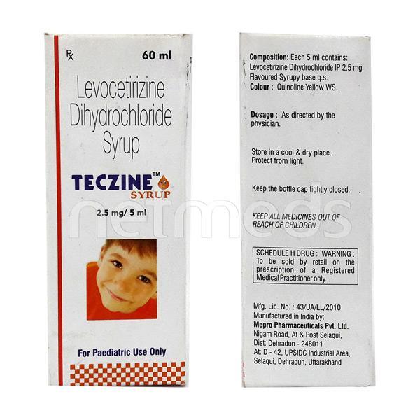 Teczine Syrup 60ml - Global Surgicals