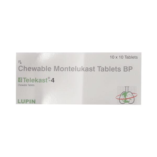 TELEKAST 4 Chewable Tablet 10's - Global Surgicals