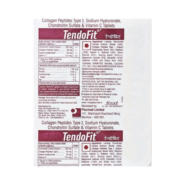 Tendofit Tablet 15'S - Global Surgicals