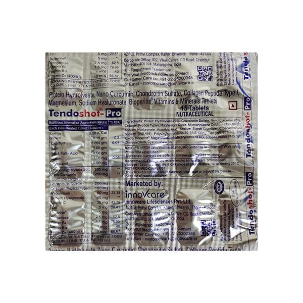 TENDOSHOT PRO Tablet 15's - Global Surgicals