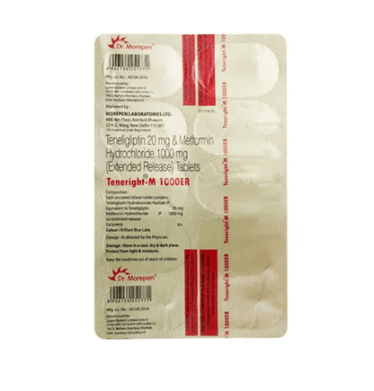 Teneright M 1000 ER Tablet 10 s - Global Surgicals