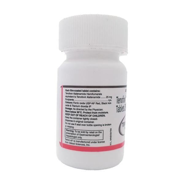Tenvir AF 25mg Tablet 30'S - Global Surgicals