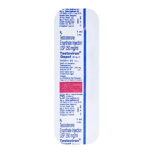 Testoviron Depot 250 Injection 1ml - Global Surgicals