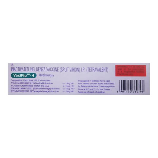 VAXIFLU 4 STRAINS 2025-2026 Prefilled Syringe(Pfs) 0.5ml
