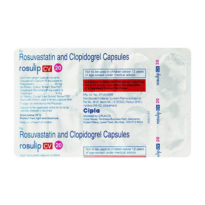ROSULIP CV 20mg Capsule 10's