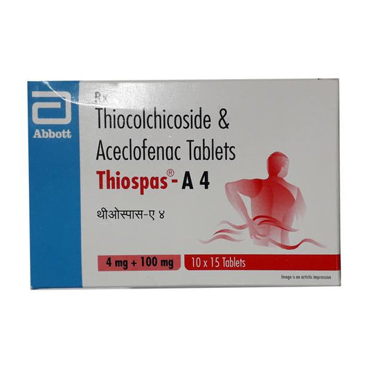 THIOSPAS A 4 Tablet 15's - Global Surgicals