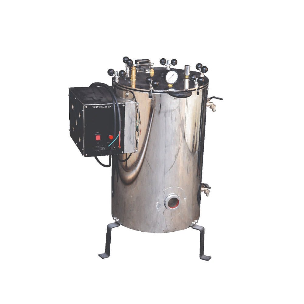 Thymol Vertical Double Walled Wing Nut Autoclave - Global Surgicals