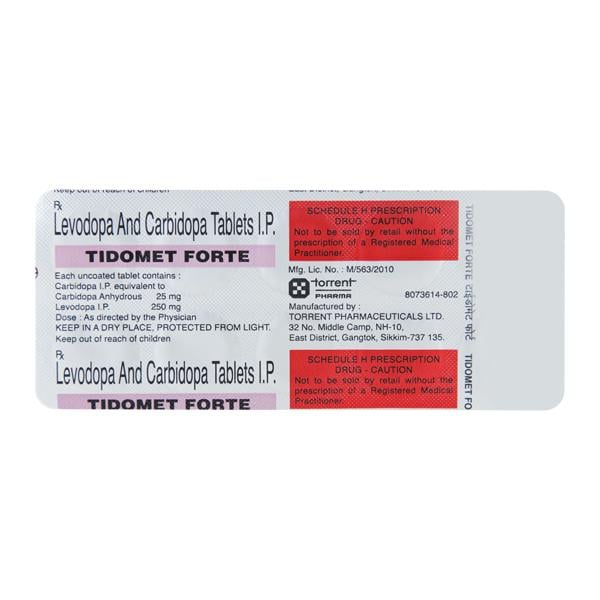 Tidomet Forte Tablet 10'S - Global Surgicals