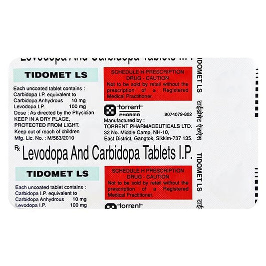 TIDOMET LS Tablet 15's - Global Surgicals