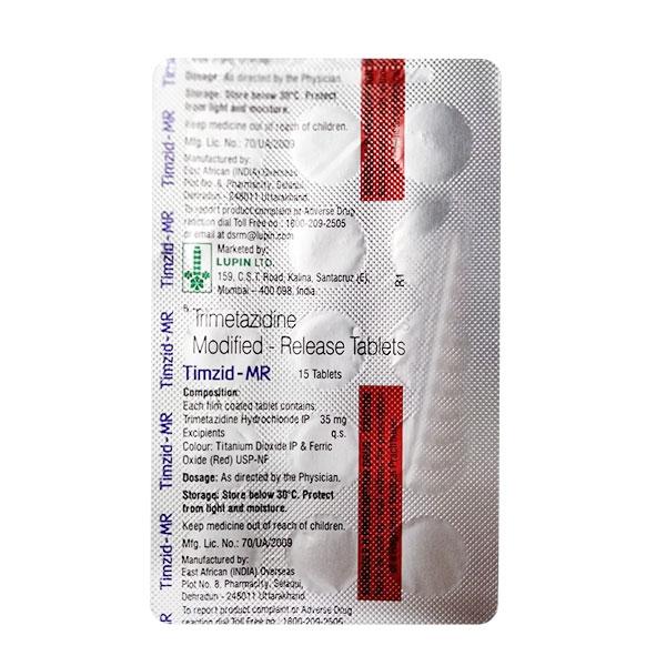 TIMZID MR Tablet 15's - Global Surgicals