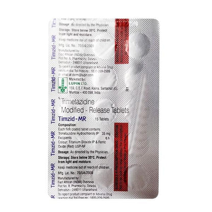 TIMZID MR Tablet 15's - Global Surgicals