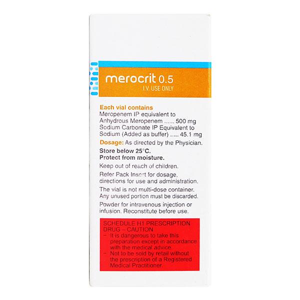 Merocrit 0.5 Gm Injection 1'S