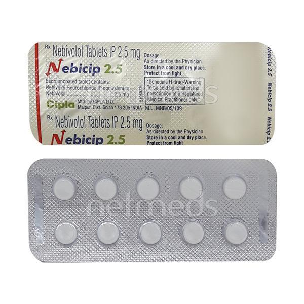 Nebicip 2.5mg Tablet 10'S