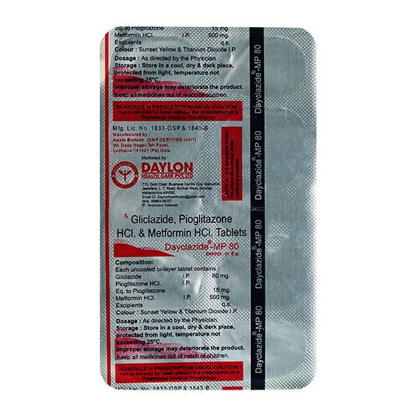 DAYCLAZIDE MP 80 Tablet 10's
