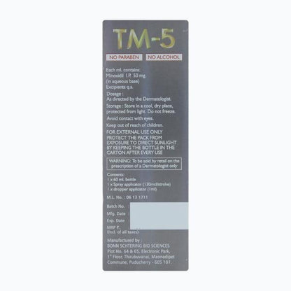 TM 5 TOPICAL SOLUTION 60ml - Global Surgicals