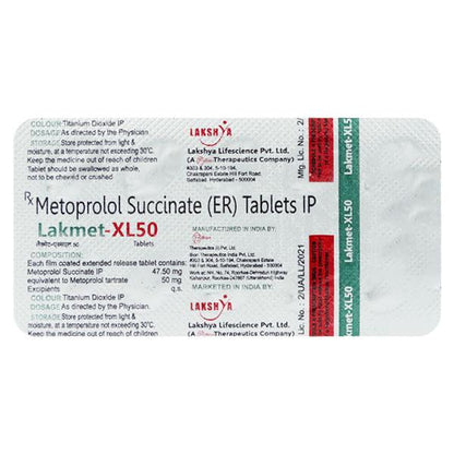 LAKMET XL 50mg Tablet 10's