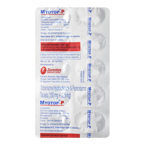 Myotop P Tablet 10'S