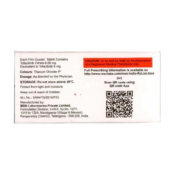 TOFADOZ 5 Tablet 10's - Global Surgicals