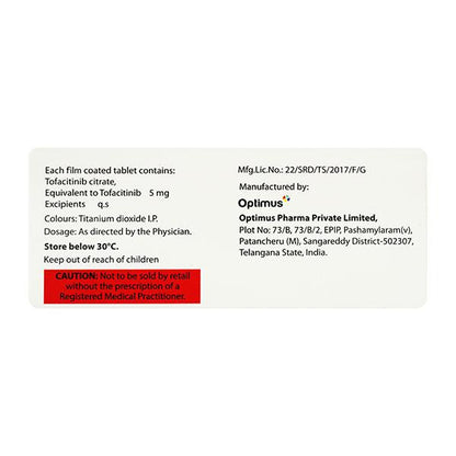 TOFAHENZ 5 Tablet 10's - Global Surgicals