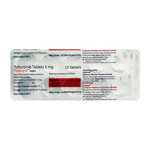 TOFAHENZ 5 Tablet 10's - Global Surgicals