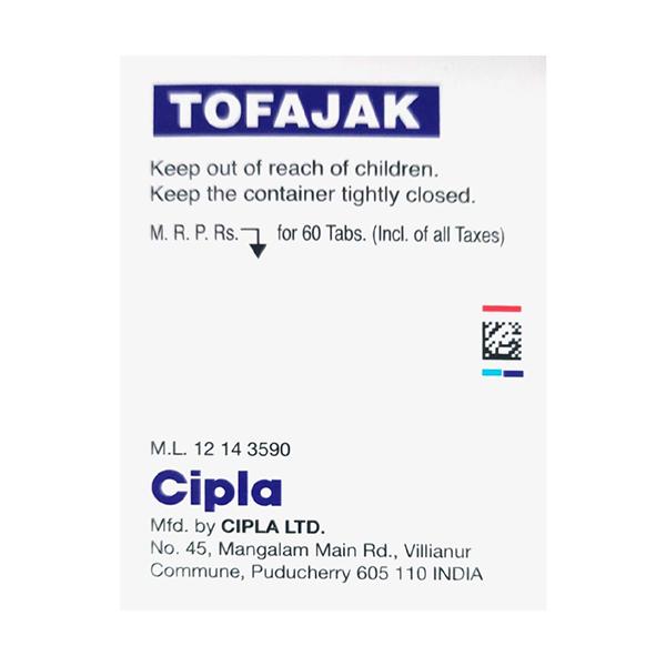TOFAJAK 5mg Tablet 60's - Global Surgicals